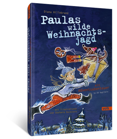 3D Cover des Buches "Paulas wilde Weihnachtsjagd"