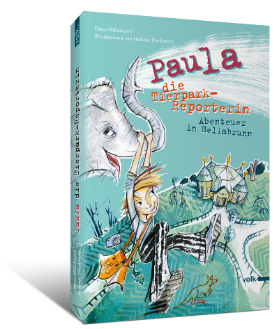3D Cover des Buches "Paula, die Tierpark-Reporterin"